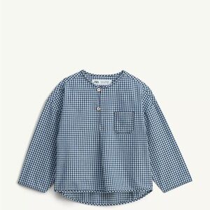 Zara Limited Edition Kids Gingham Blue Shirt